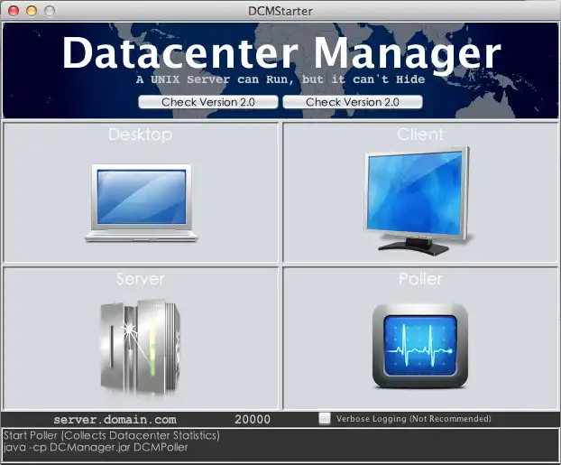 下载 Web 工具或 Web 应用程序 DatacenterManager