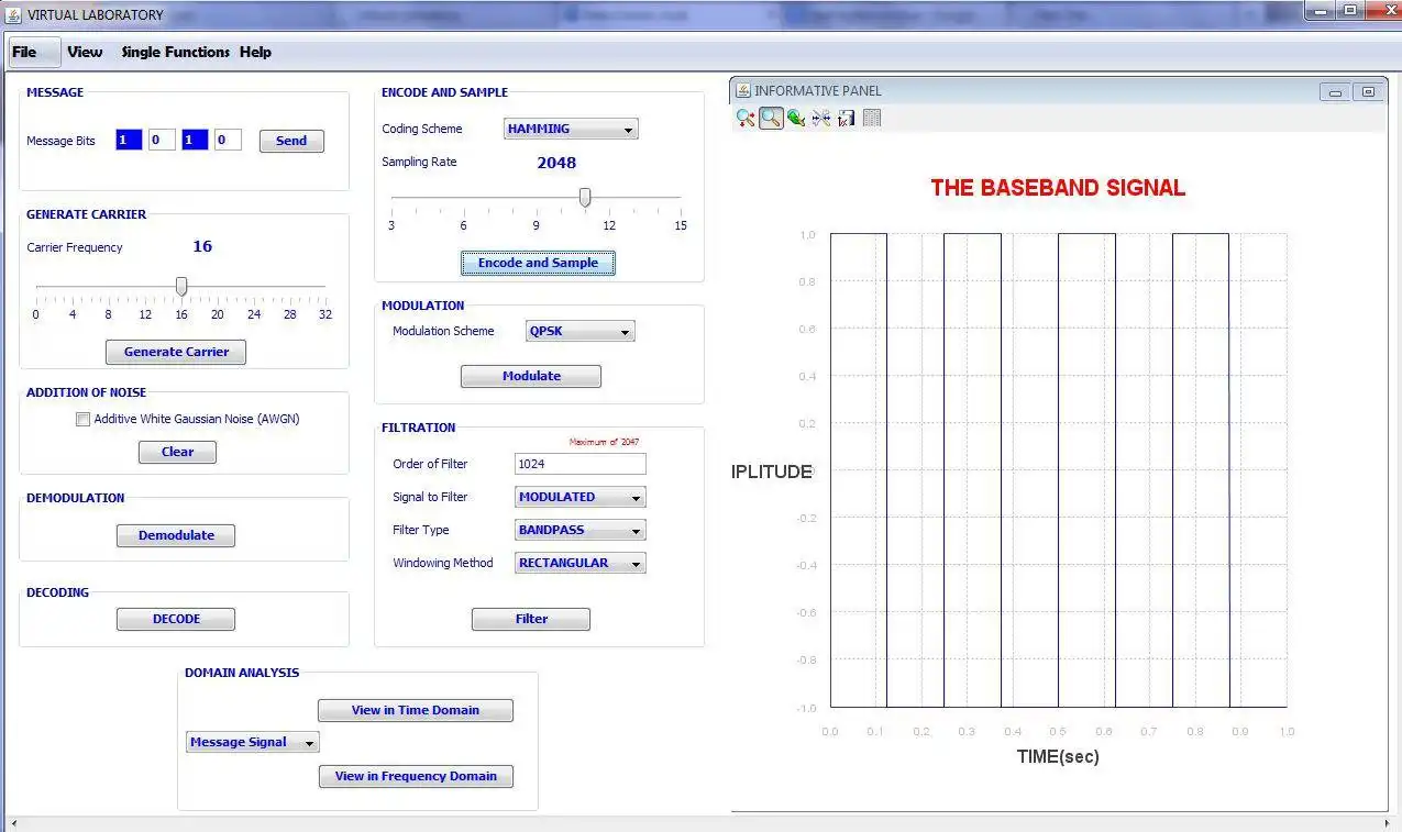 Download webtool of web-app Data Communication Virtual Lab om in Windows online via Linux online te draaien