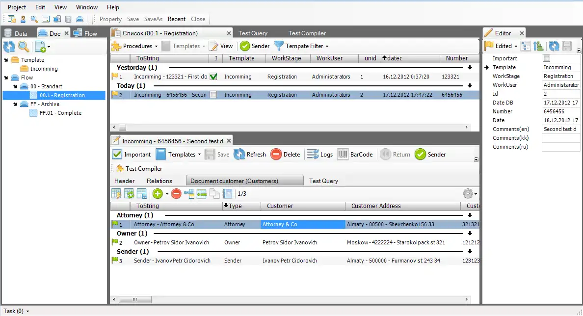 Scarica lo strumento web o l'app web Data/Document WF