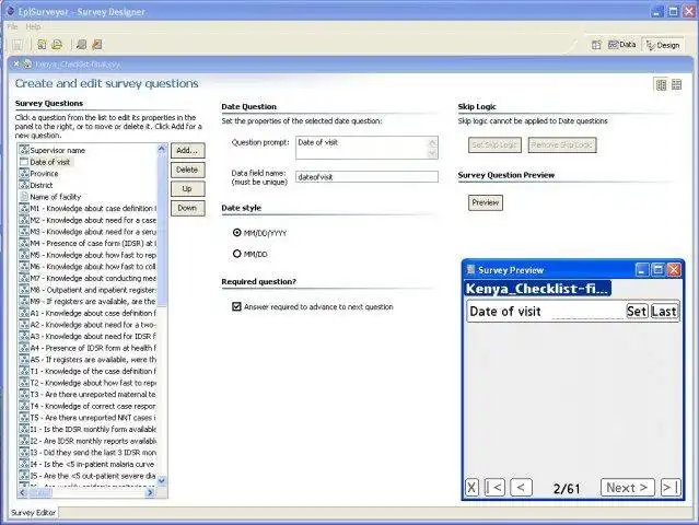 Download web tool or web app DataDynes EpiSurveyor