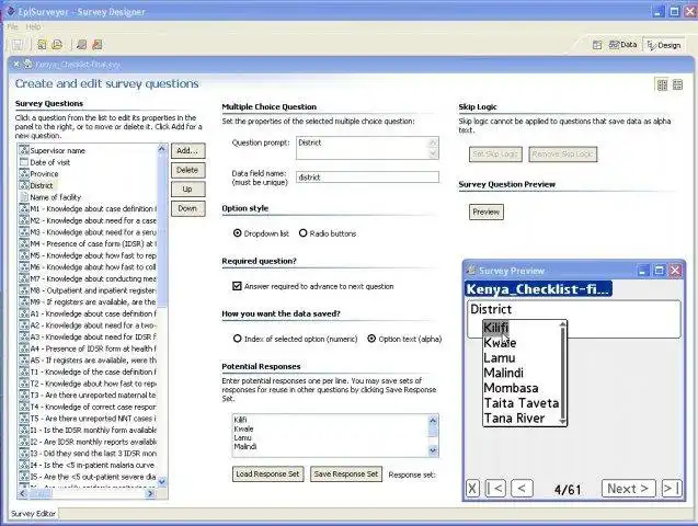 Download webtool of webapp DataDynes EpiSurveyor