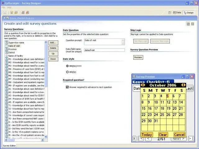 下载网络工具或网络应用程序 DataDynes EpiSurveyor