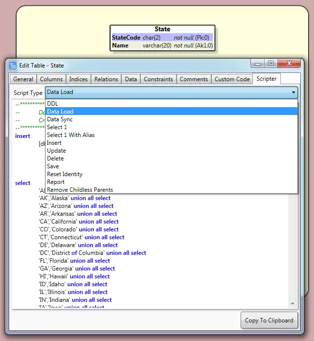 הורד כלי אינטרנט או אפליקציית אינטרנט Data Modeler