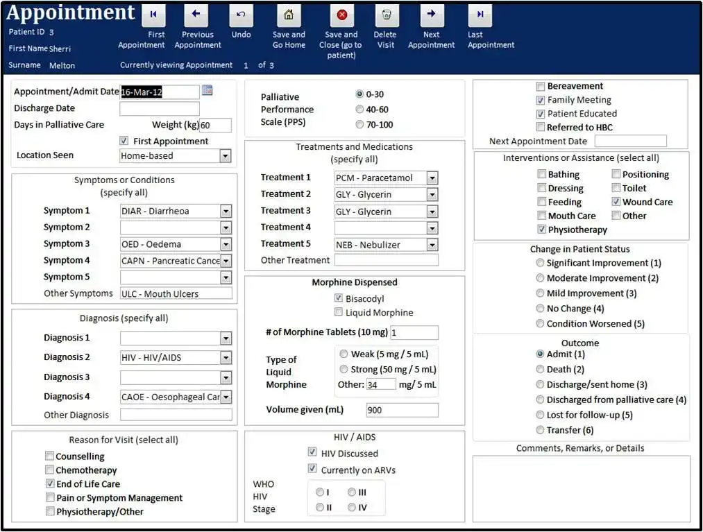 Scarica lo strumento web o l'app web DataPall Palliative Care EMR