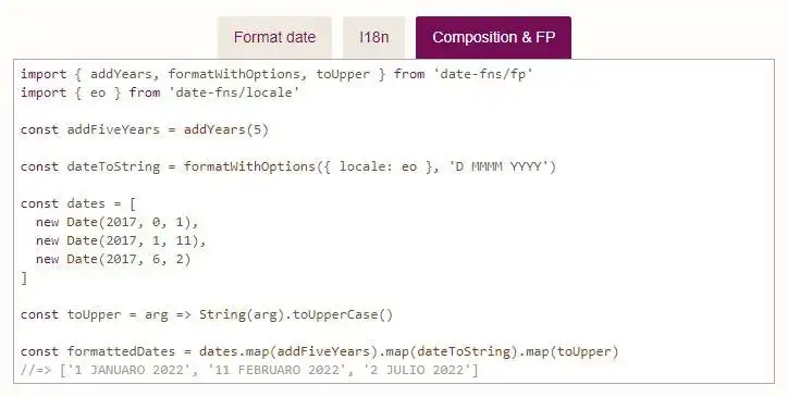 Mag-download ng web tool o web app date-fns