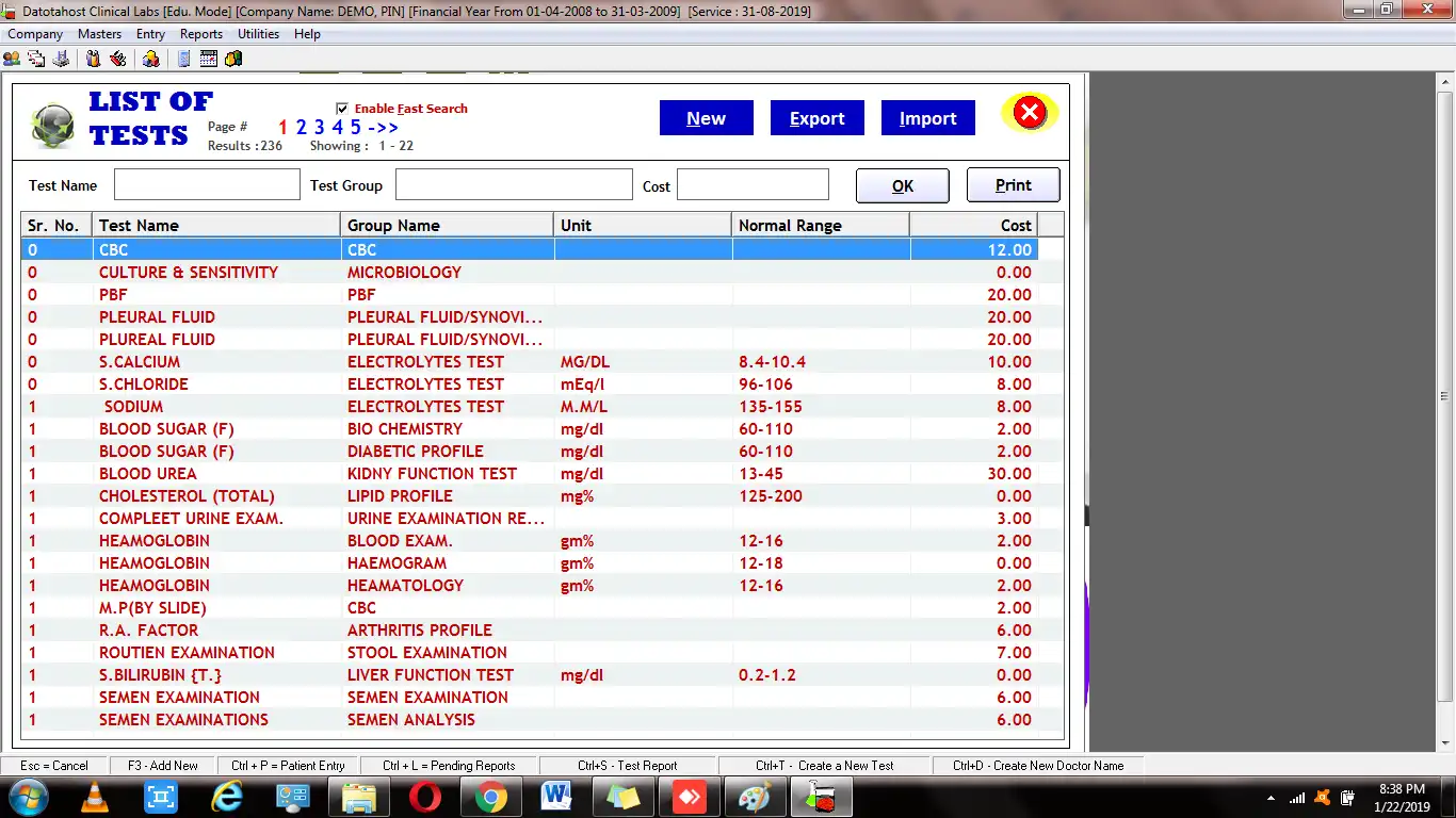 Download web tool or web app Datotahost Clinical Lab software