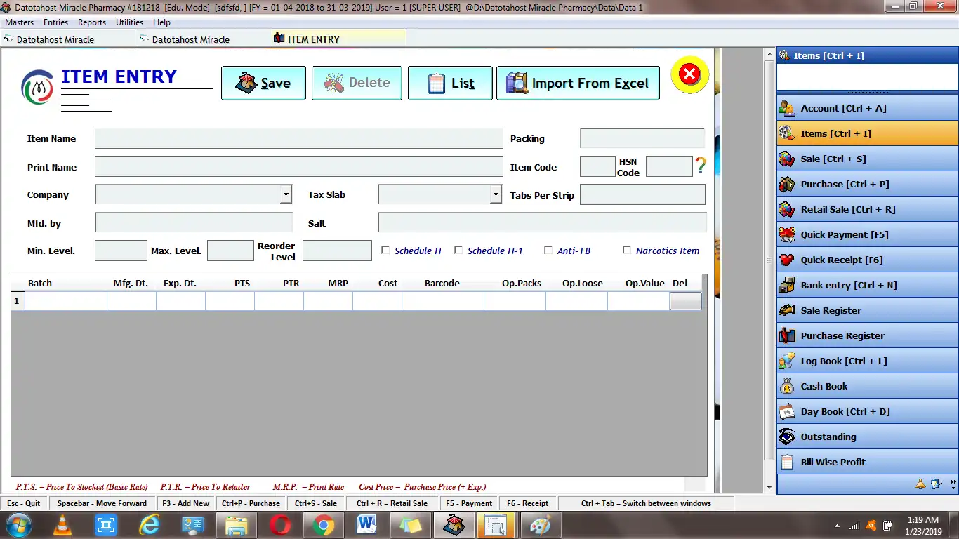 Mag-download ng web tool o web app na Datotahost Medical software / Pharmacy