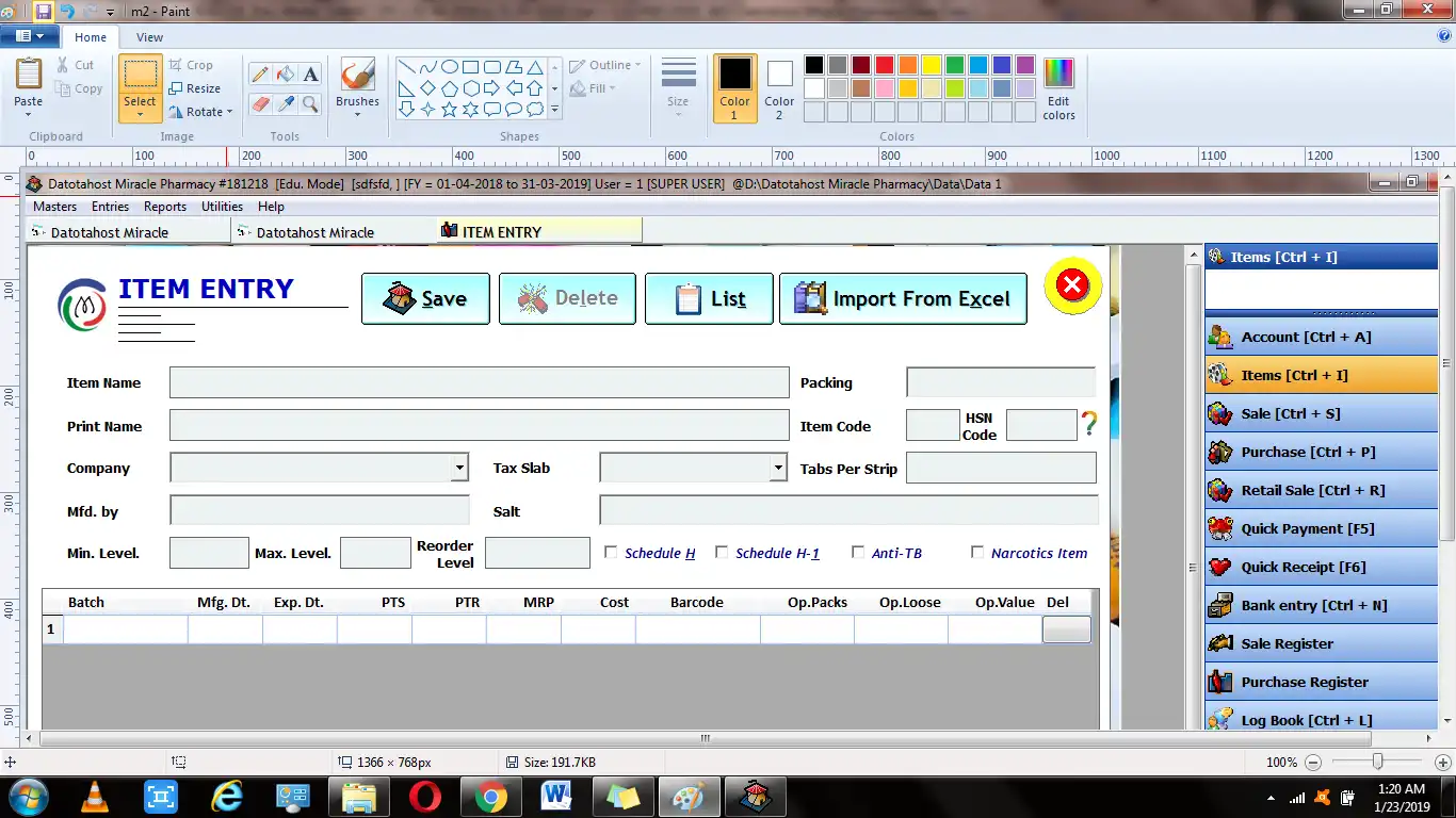 ดาวน์โหลดเครื่องมือเว็บหรือเว็บแอป Dataotahost ซอฟต์แวร์ทางการแพทย์ / Pharmacy