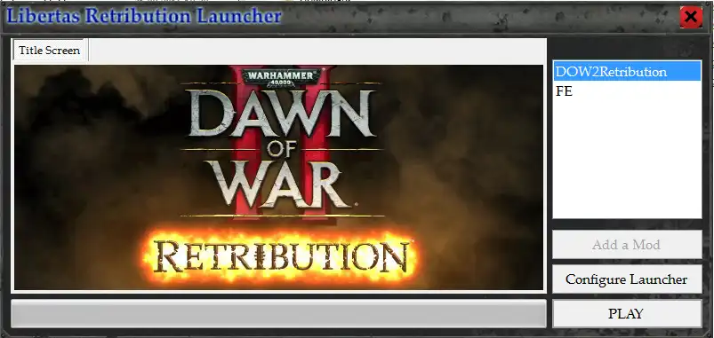 Unduh alat web atau aplikasi web Dawn of War II Libertas Launcher
