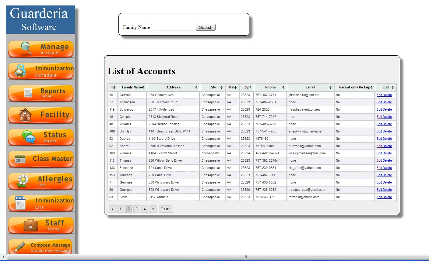 Download web tool or web app DayCare Facility Management Tool