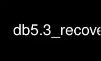 Run db5.3_recover in OnWorks free hosting provider over Ubuntu Online, Fedora Online, Windows online emulator or MAC OS online emulator