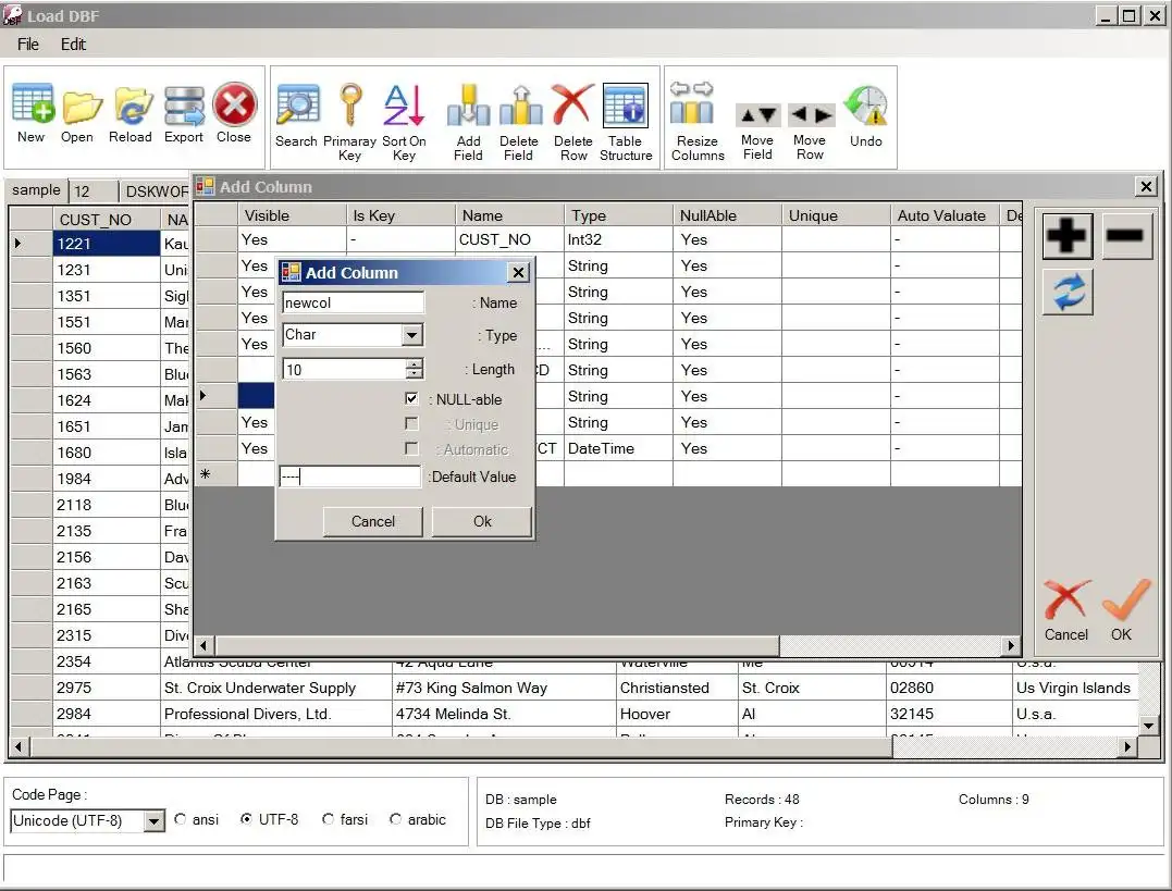 Laden Sie den DBF-Konverter für das Web-Tool oder die Web-App herunter (Unicode-Unterstützung).