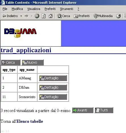 Download web tool or web app DB.Jam