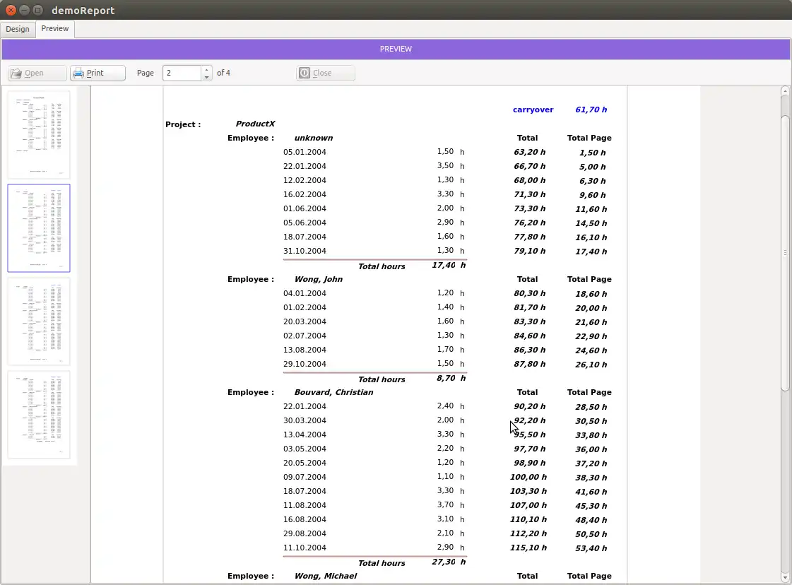 Download web tool or web app DBReport
