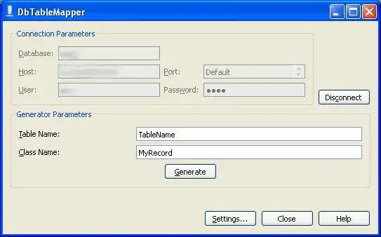 Download web tool or web app Db Table Mapper