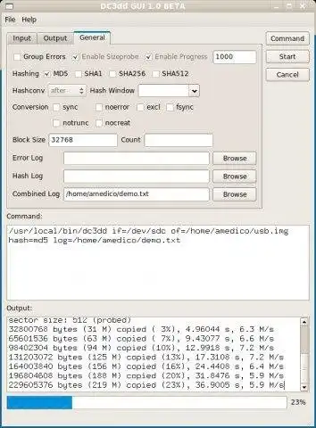 Download webtool of webapp dc3dd