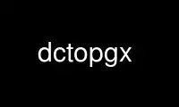 Run dctopgx in OnWorks free hosting provider over Ubuntu Online, Fedora Online, Windows online emulator or MAC OS online emulator