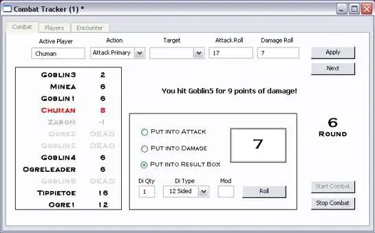 הורד את כלי האינטרנט או אפליקציית האינטרנט DD Combat Tracker