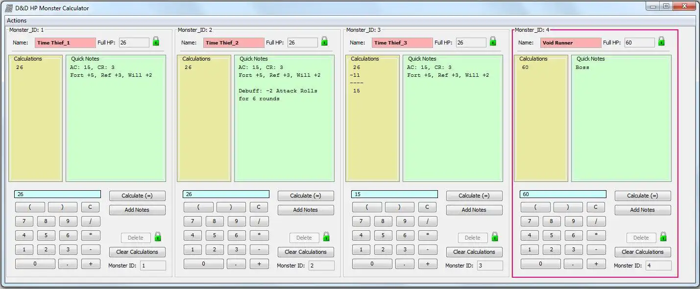 Descărcați instrumentul web sau aplicația web DD HP Monster Calculator pentru a rula online în Linux