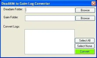 Download web tool or web app DeadAIM To Gaim Log Convertor