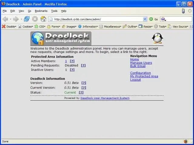 Download web tool or web app Deadlock User Management System