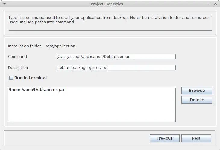 Download web tool or web app Debianizer