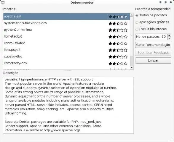 Download web tool or web app Debommender