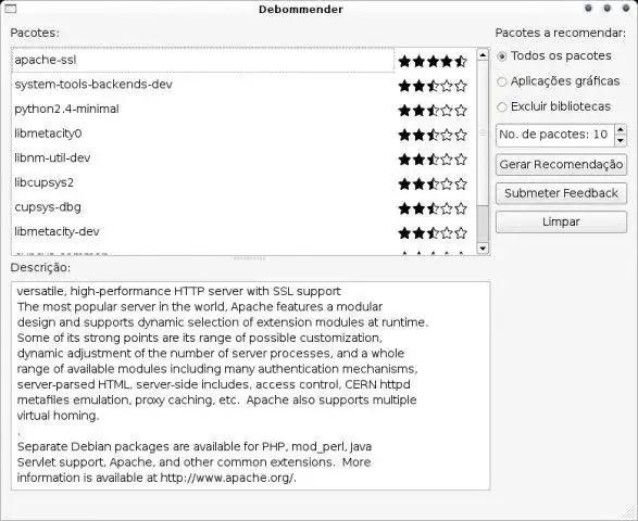 Download web tool or web app Debommender