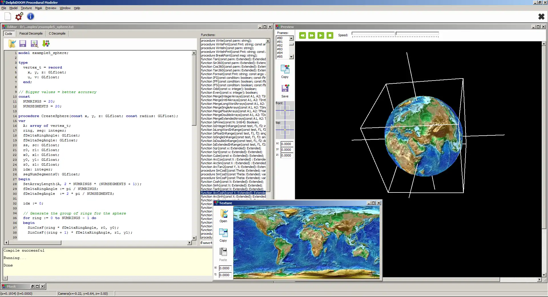 Scarica lo strumento web o l'app web DelphiDoom Procedural Modeler