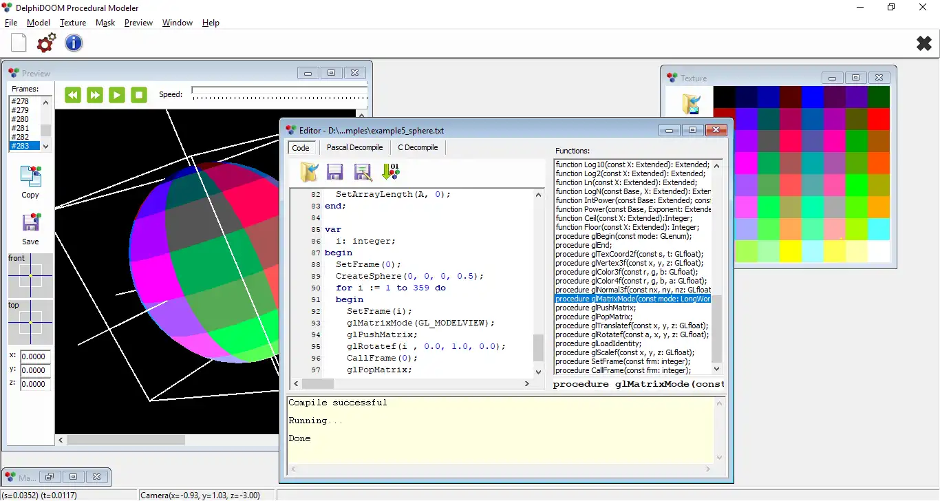 Scarica lo strumento web o l'app web DelphiDoom Procedural Modeler