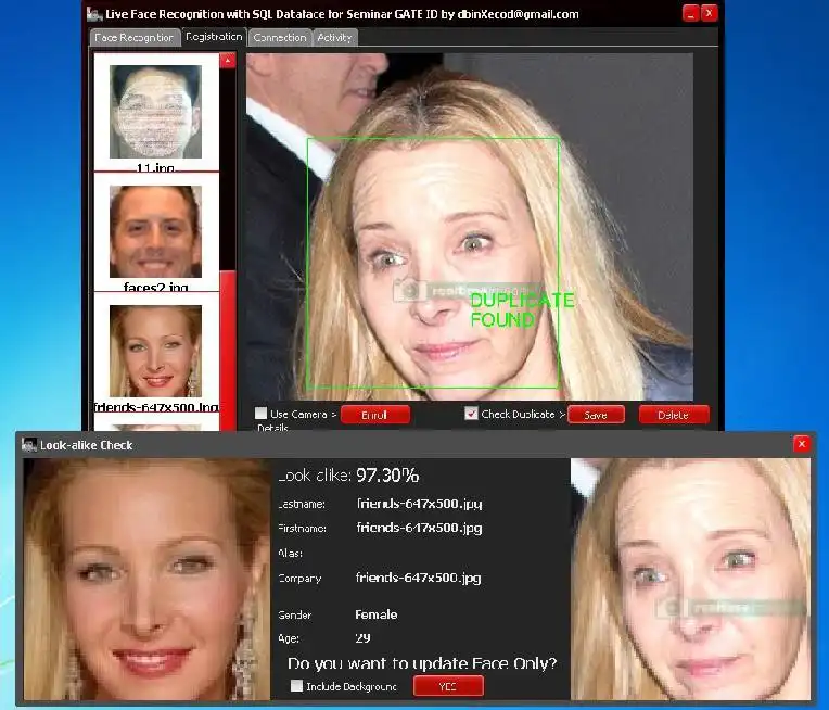 قم بتنزيل أداة الويب أو تطبيق الويب Delphi Face Recognizer