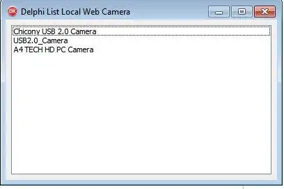 Download web tool or web app Delphi web cam list
