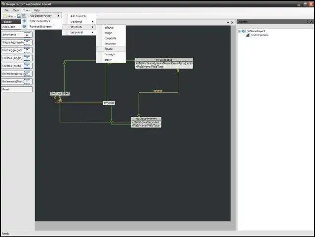 Загрузите веб-инструмент или веб-приложение Design Pattern Automation Toolkit