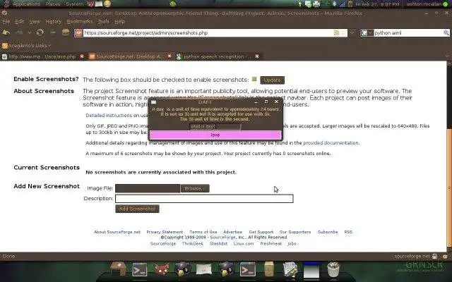 ابزار وب یا برنامه وب Desktop Anthropomorphic Friend Thing را برای اجرا در لینوکس به صورت آنلاین دانلود کنید