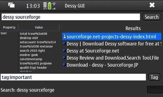 Download webtool of webapp Dessy