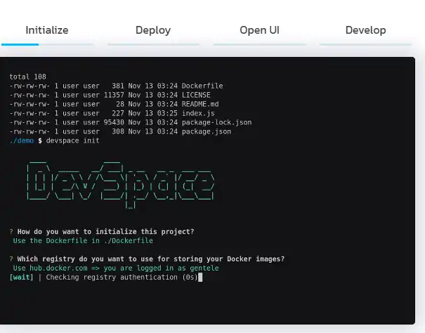 Mag-download ng web tool o web app na DevSpace