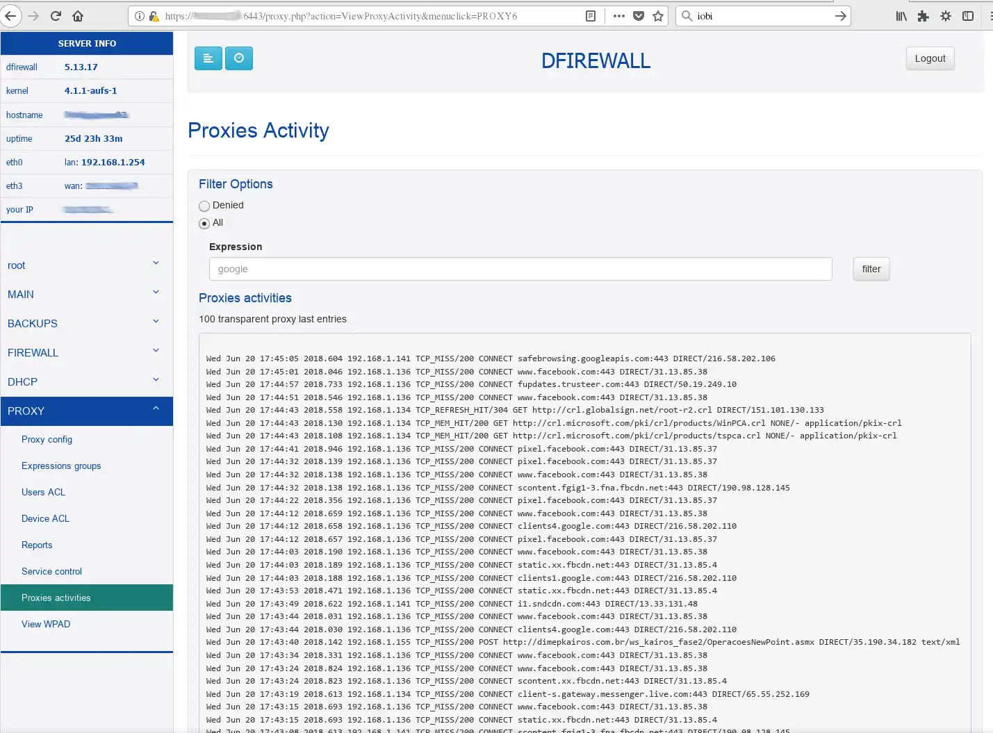 वेब टूल या वेब ऐप dfirewall डाउनलोड करें