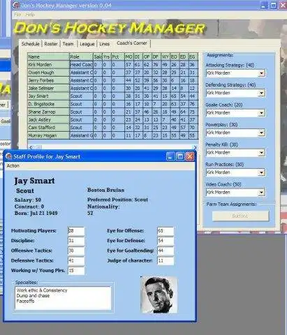 Download web tool or web app DHM : Dons Hockey Manager to run in Windows online over Linux online