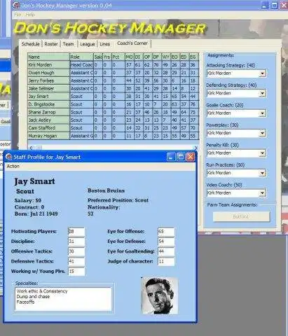 Baixe a ferramenta ou aplicativo da web DHM: Dons Hockey Manager para rodar no Windows online no Linux online