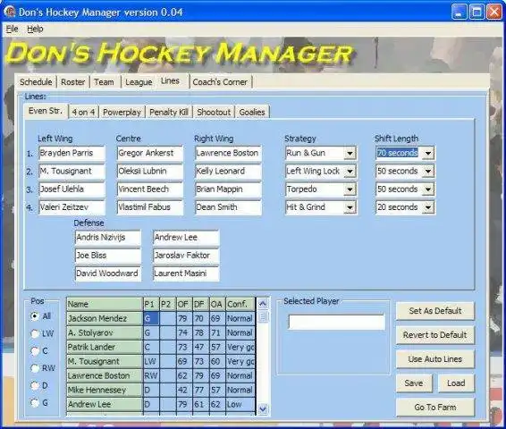 Download web tool or web app DHM : Dons Hockey Manager to run in Windows online over Linux online