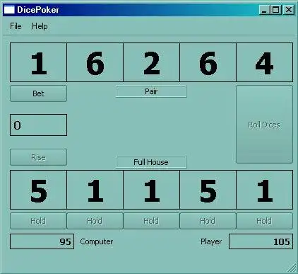 Download web tool or web app Dice Poker to run in Linux online