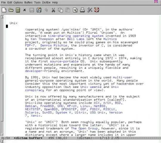 Download web tool or web app DictEm - Dictionary client for Emacs