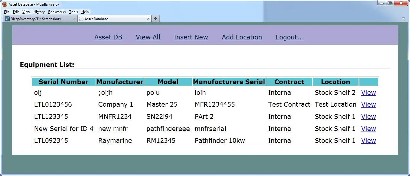 Download web tool or web app DiegoInventoryCE