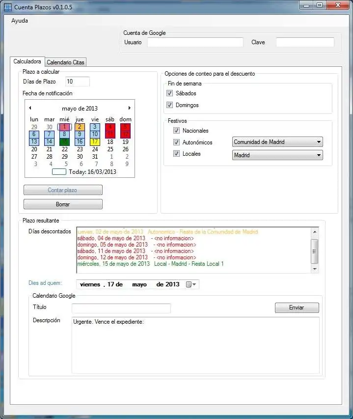 Download web tool or web app DiesAdQuem Calculator