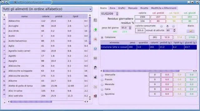 Download web tool or web app dieta