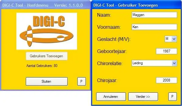 Download web tool or web app DIGI-C