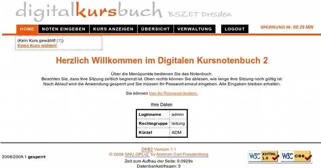 Download web tool or web app Digitales Kursnotenbuch 2