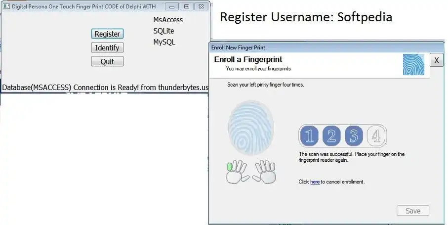 Download web tool or web app Digital Persona 1 Touch Delphi Code