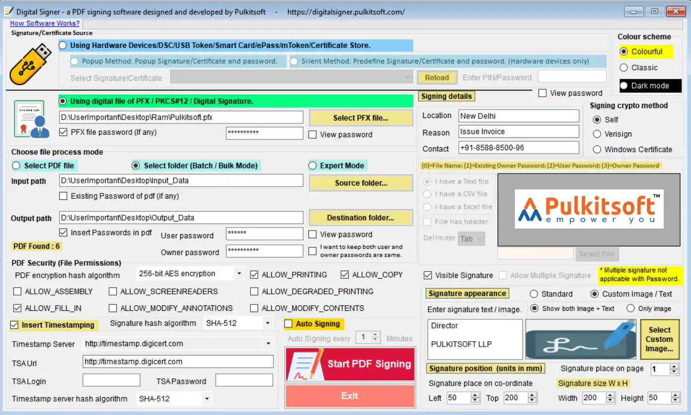 Download web tool or web app Digital Signature Lite