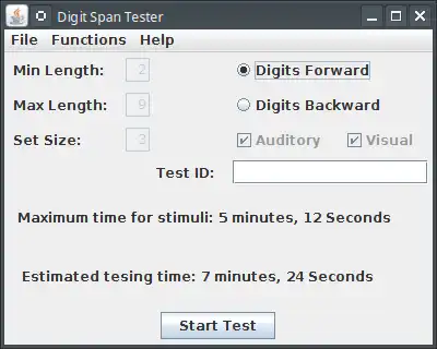 Laden Sie das Web-Tool oder die Web-App Digit Span Tester herunter